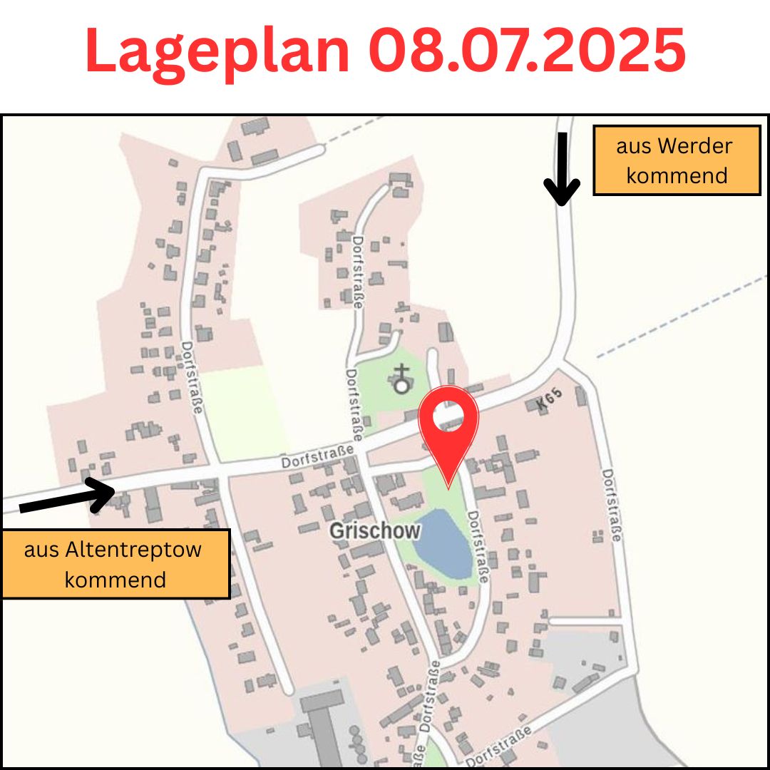 Lageplan Dienstag