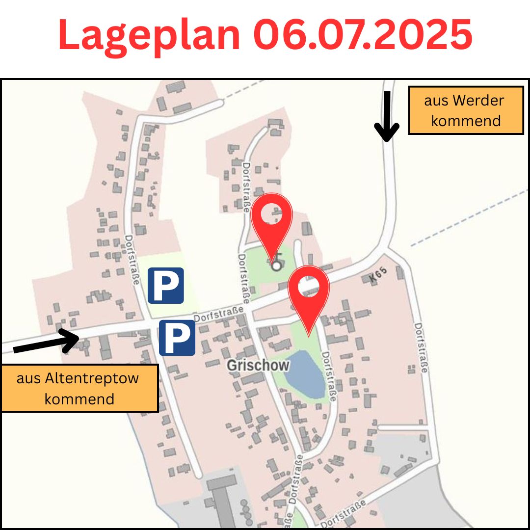 Lageplan Sonntag